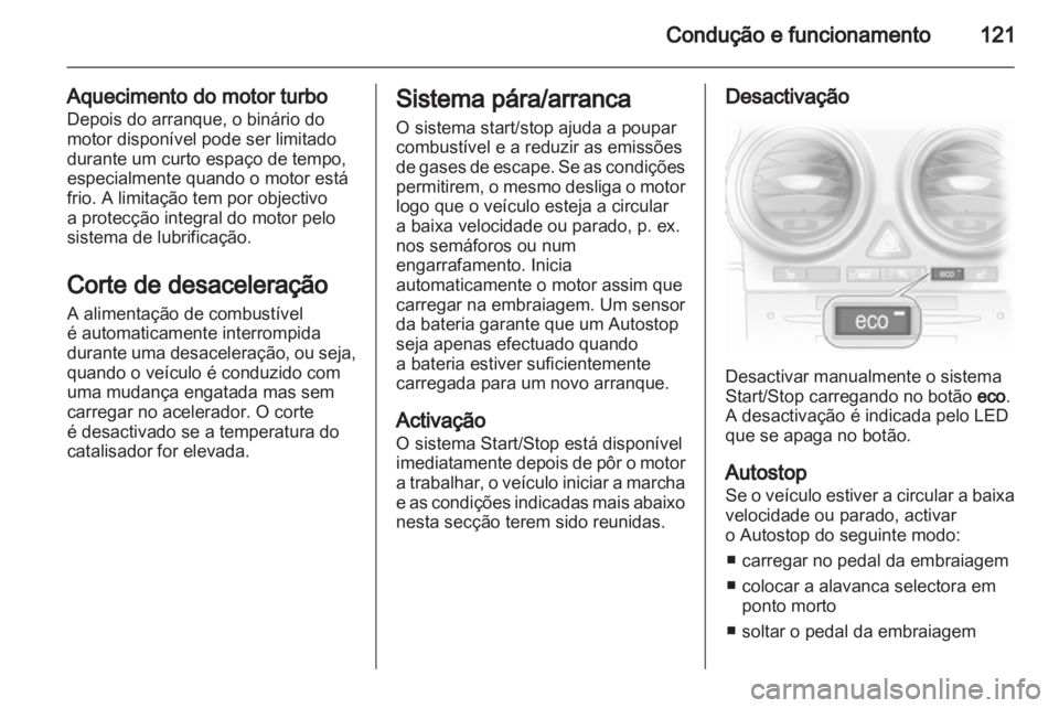 OPEL CORSA 2012  Manual de Instruções (in Portugues) 