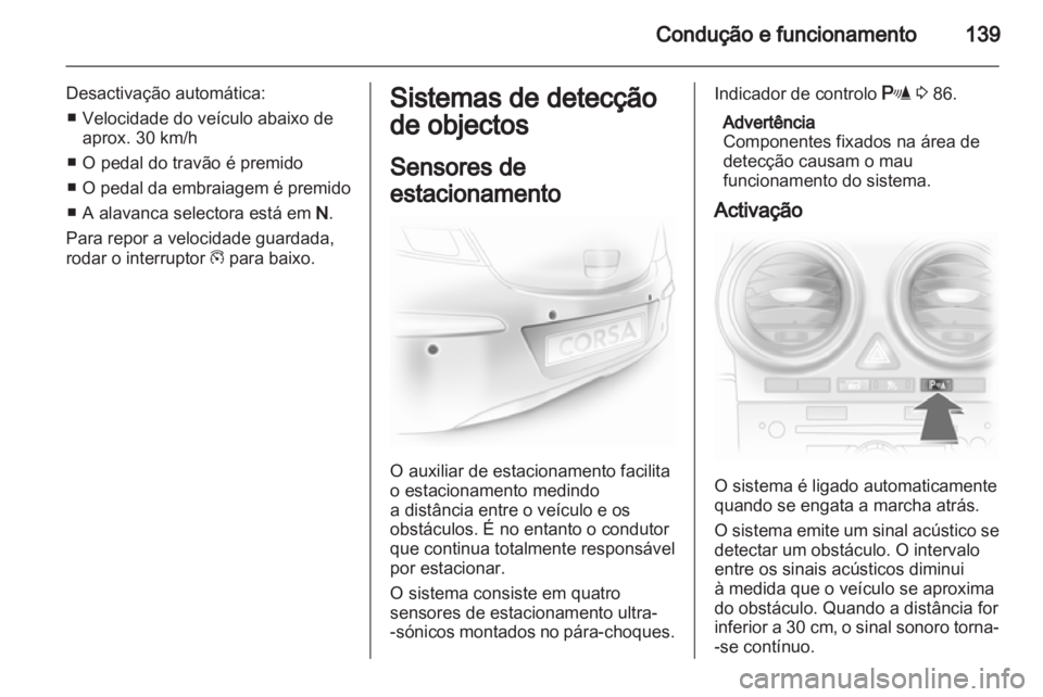 OPEL CORSA 2012 Manual de Instruções (in Portugues) OPEL CORSA 2012 Manual de Instruções (in Portugues)