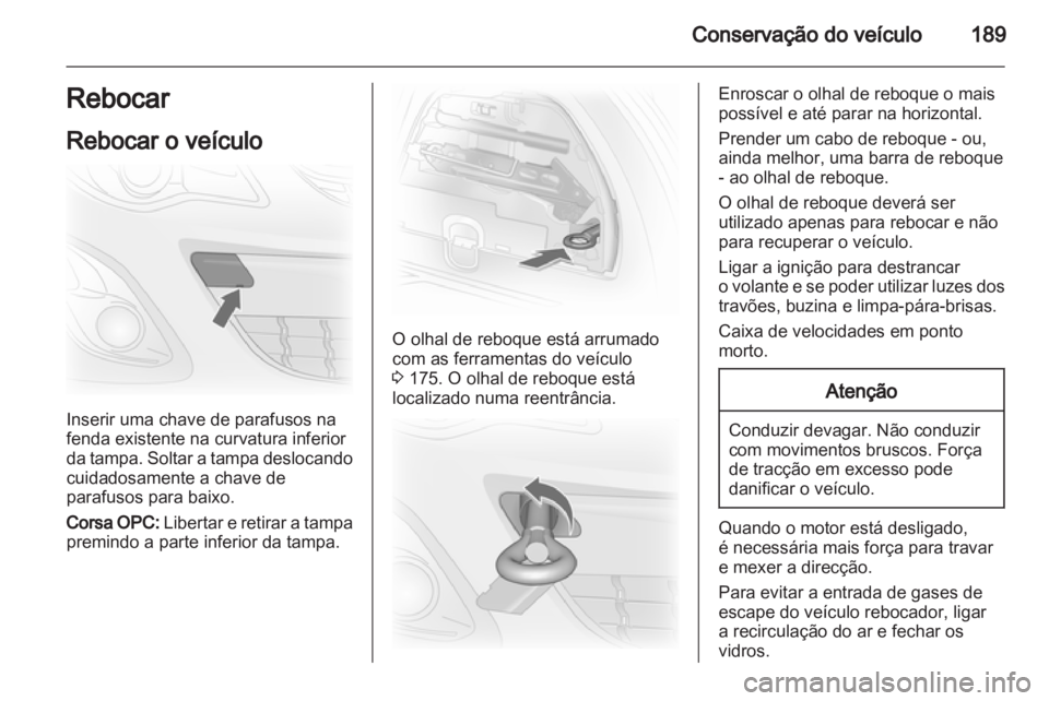 OPEL CORSA 2012  Manual de Instruções (in Portugues) 