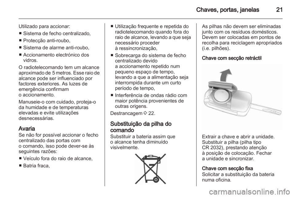 OPEL CORSA 2012 Manual de Instruções (in Portugues) OPEL CORSA 2012 Manual de Instruções (in Portugues)