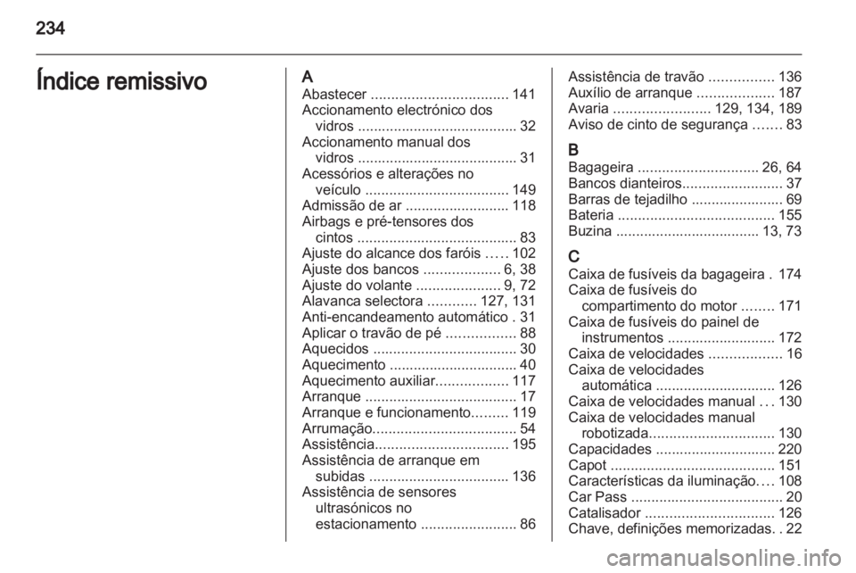 OPEL CORSA 2012 Manual de Instruções (in Portugues) OPEL CORSA 2012 Manual de Instruções (in Portugues)