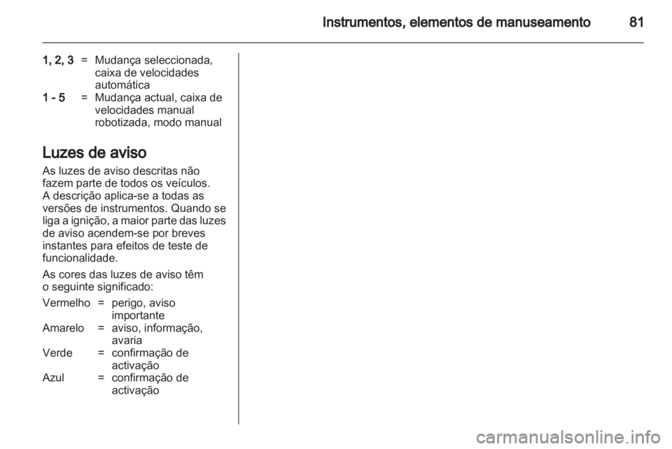 OPEL CORSA 2012 Manual de Instruções (in Portugues) OPEL CORSA 2012 Manual de Instruções (in Portugues)