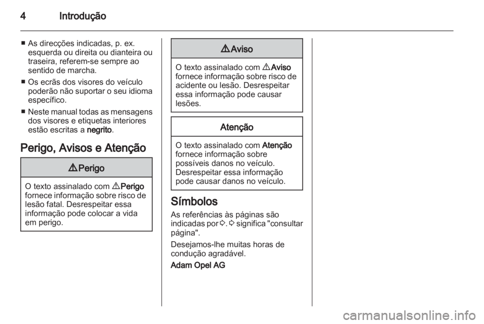 OPEL CORSA 2012.5  Manual de Instruções (in Portugues) 
