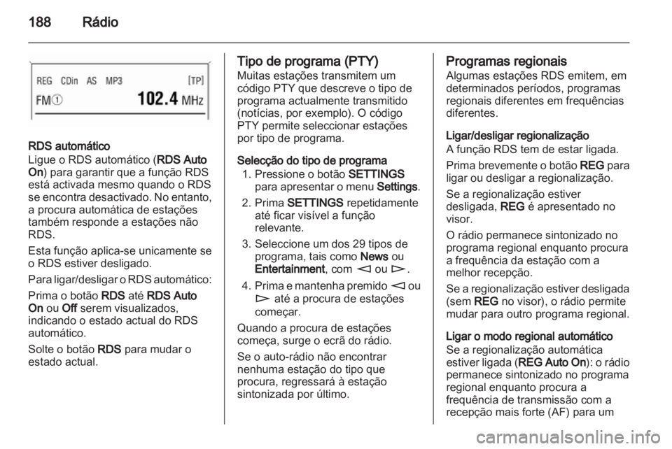 OPEL CORSA 2013 Manual de Informação e Lazer (in Portugues) OPEL CORSA 2013 Manual de Informação e Lazer (in Portugues)