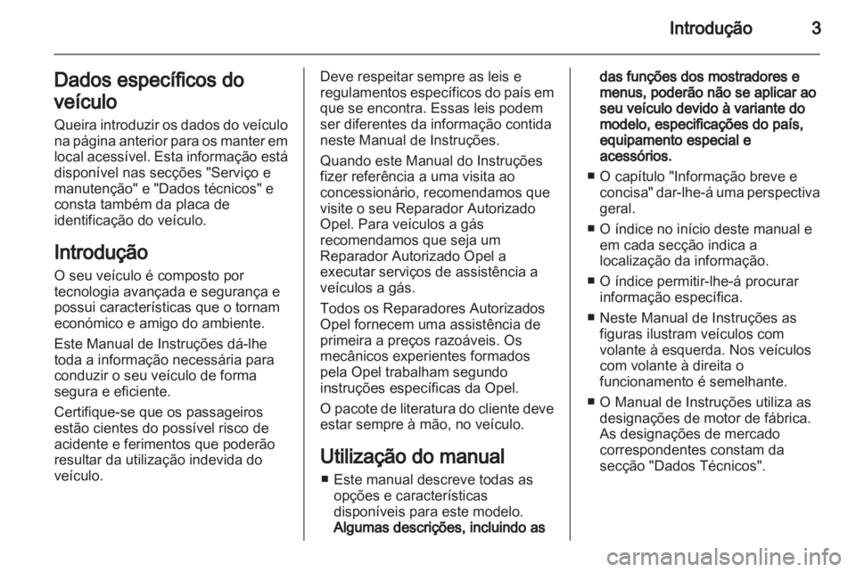 OPEL CORSA 2013  Manual de Instruções (in Portugues) 