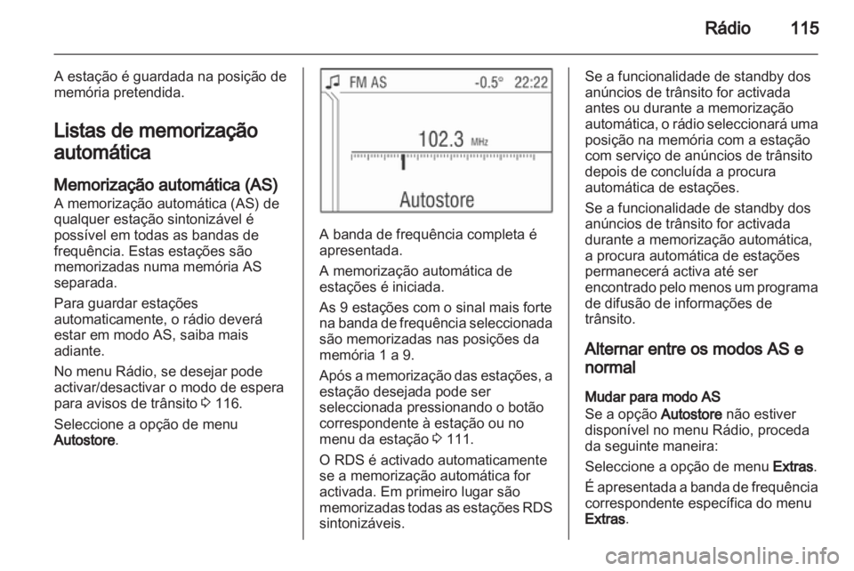 OPEL CORSA 2013.5  Manual de Informação e Lazer (in Portugues) 