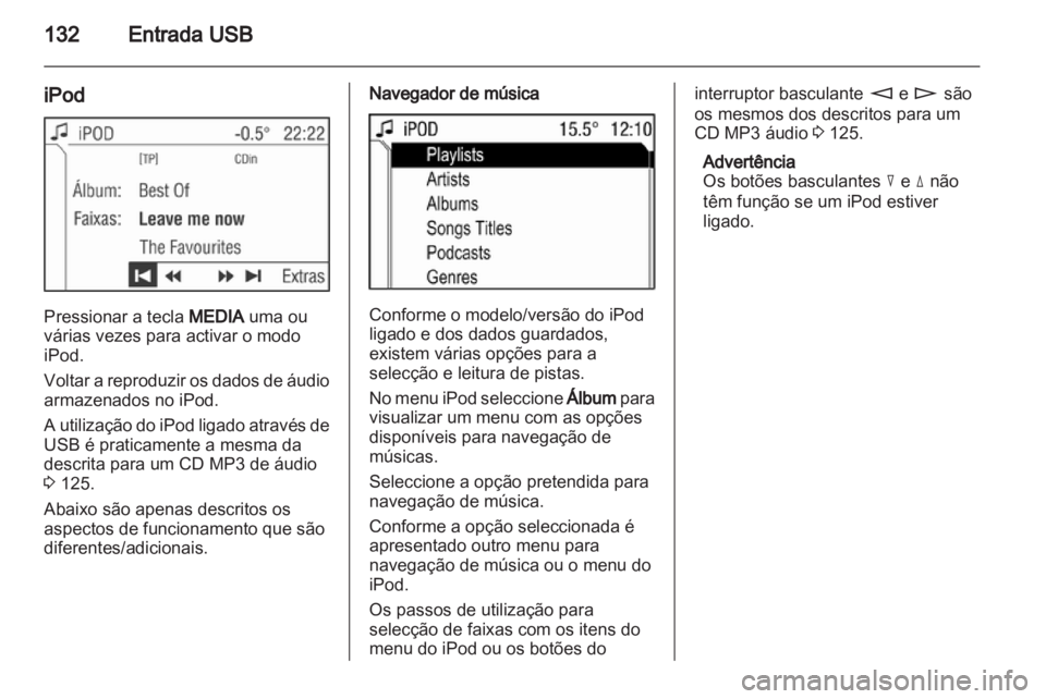 OPEL CORSA 2013.5  Manual de Informação e Lazer (in Portugues) 