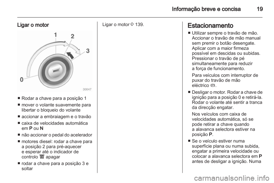 OPEL INSIGNIA 2011  Manual de Instruções (in Portugues) 