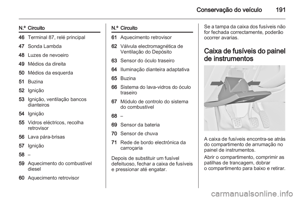 OPEL INSIGNIA 2011 Manual de Instruções (in Portugues) OPEL INSIGNIA 2011 Manual de Instruções (in Portugues)