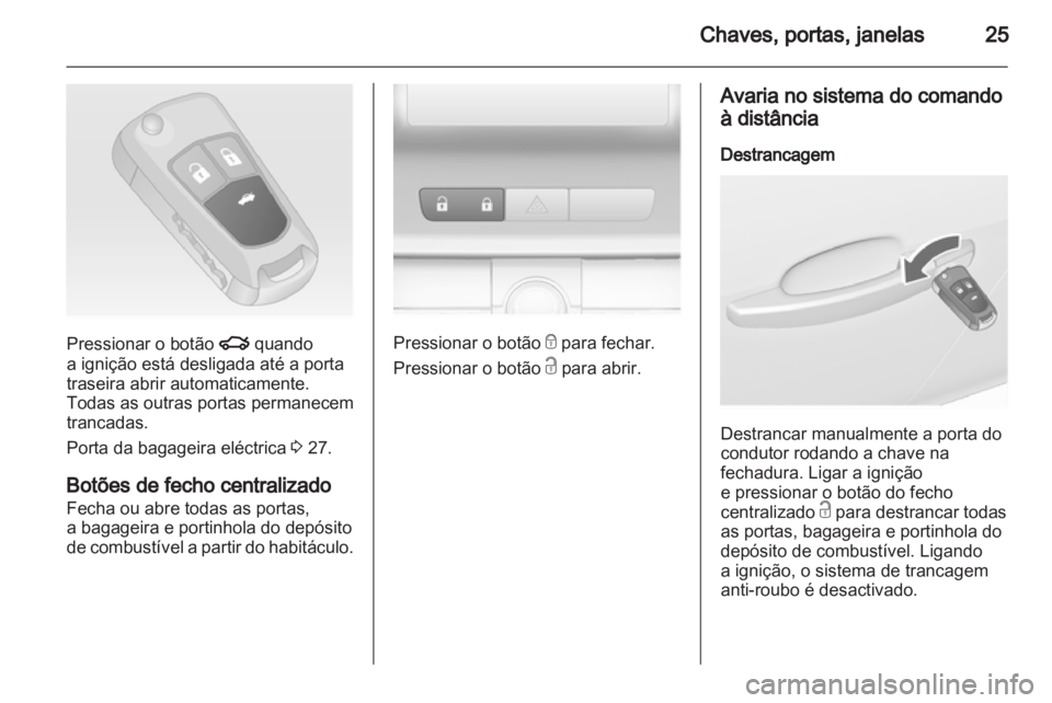 OPEL INSIGNIA 2011  Manual de Instruções (in Portugues) 