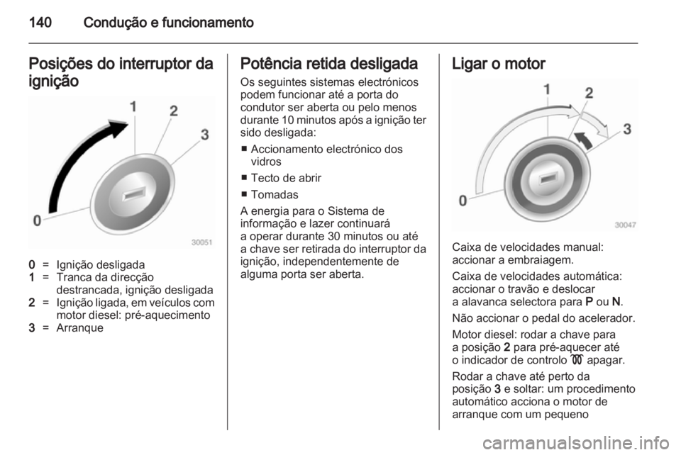 OPEL INSIGNIA 2012  Manual de Instruções (in Portugues) 