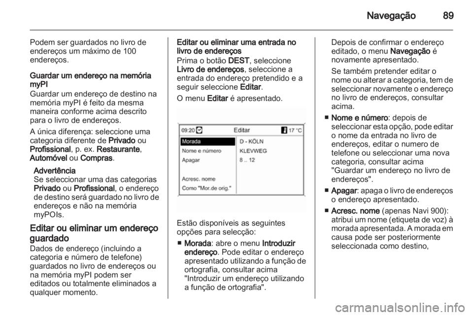OPEL INSIGNIA 2012.5  Manual de Informação e Lazer (in Portugues) 