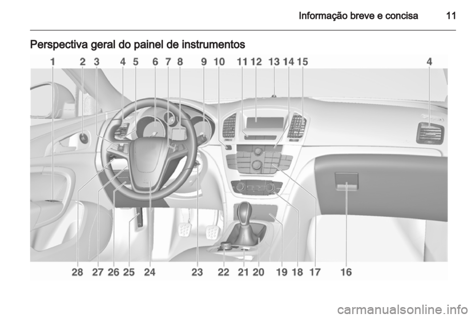 OPEL INSIGNIA 2012.5 Manual de Instruções (in Portugues) OPEL INSIGNIA 2012.5 Manual de Instruções (in Portugues)