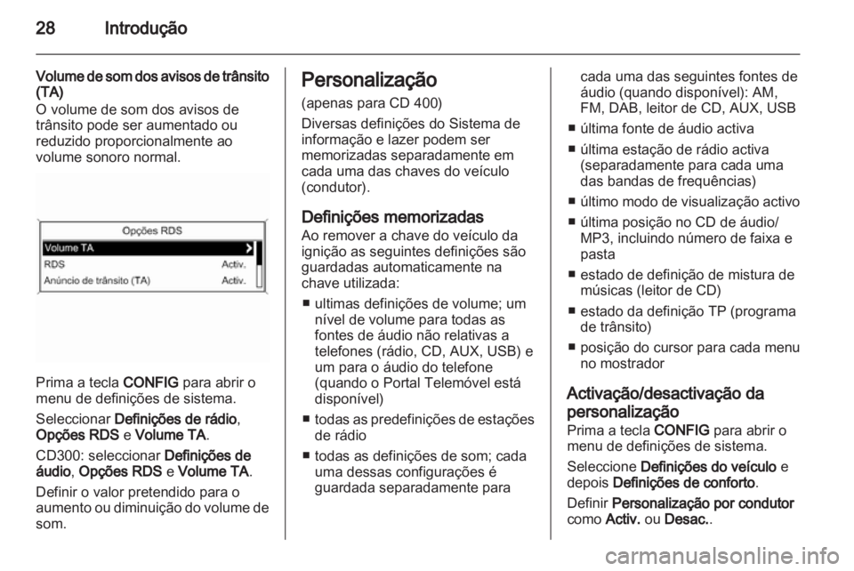 OPEL INSIGNIA 2013 Manual de Informação e Lazer (in Portugues) OPEL INSIGNIA 2013 Manual de Informação e Lazer (in Portugues)