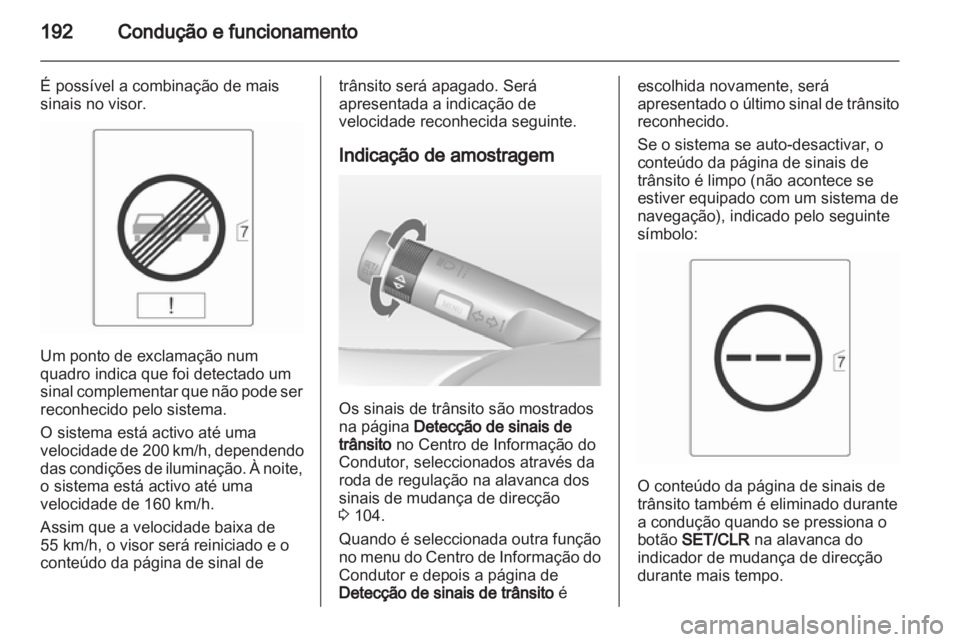 OPEL INSIGNIA 2013  Manual de Instruções (in Portugues) 