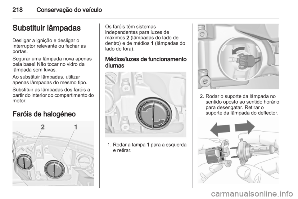OPEL INSIGNIA 2013  Manual de Instruções (in Portugues) 