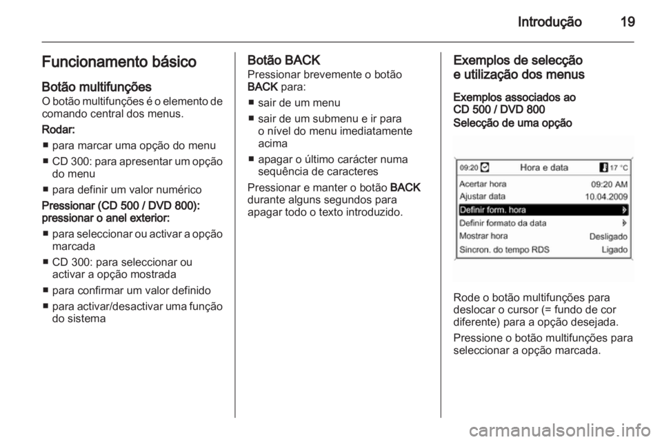 OPEL MERIVA 2011  Manual de Informação e Lazer (in Portugues) 