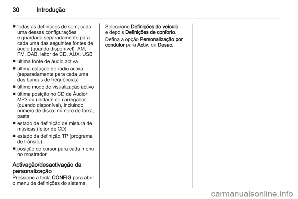 OPEL MERIVA 2011 Manual de Informação e Lazer (in Portugues) OPEL MERIVA 2011 Manual de Informação e Lazer (in Portugues)