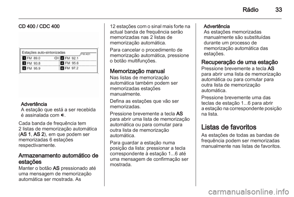 OPEL MERIVA 2011  Manual de Informação e Lazer (in Portugues) 