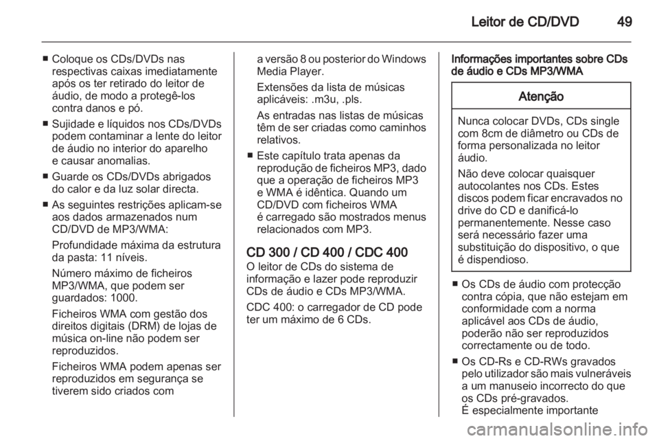 OPEL MERIVA 2011 Manual de Informação e Lazer (in Portugues) OPEL MERIVA 2011 Manual de Informação e Lazer (in Portugues)