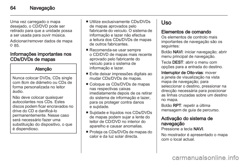 OPEL MERIVA 2011  Manual de Informação e Lazer (in Portugues) 