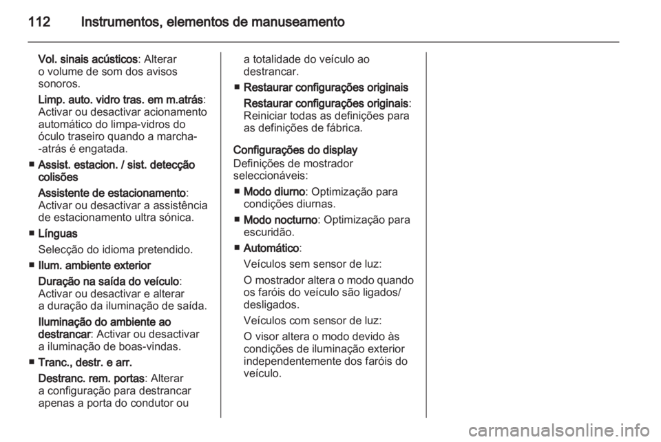 OPEL MERIVA 2011 Manual de Instruções (in Portugues) OPEL MERIVA 2011 Manual de Instruções (in Portugues)