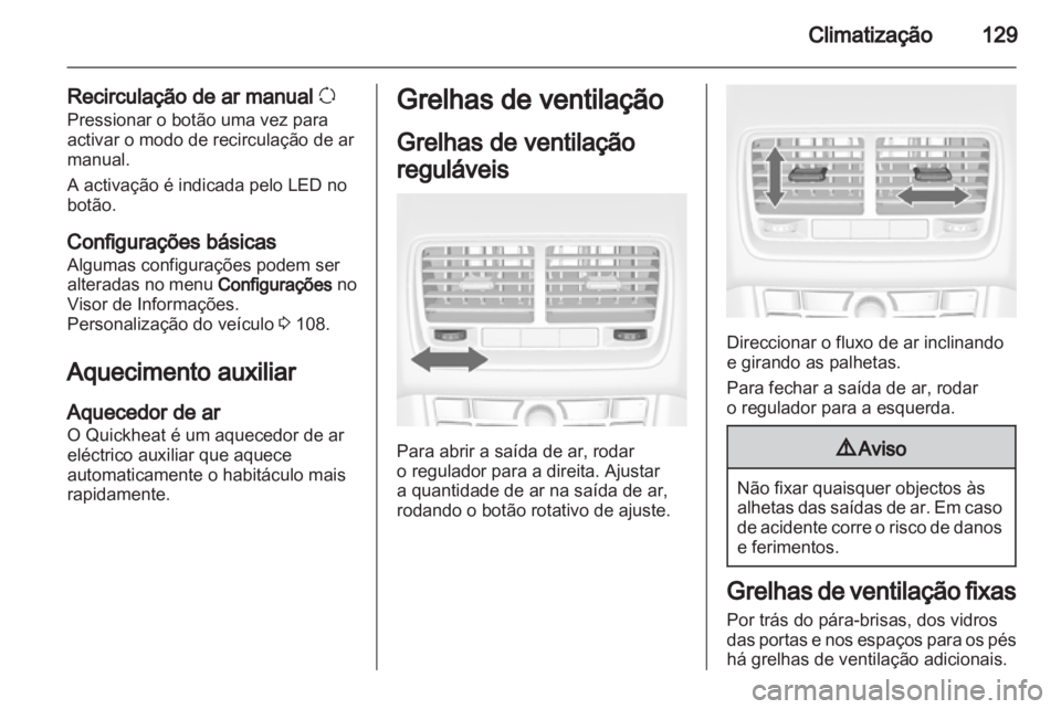 OPEL MERIVA 2011 Manual de Instruções (in Portugues) OPEL MERIVA 2011 Manual de Instruções (in Portugues)