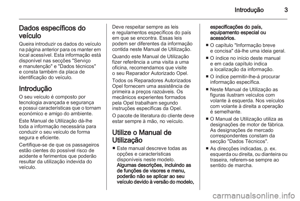 OPEL MERIVA 2011  Manual de Instruções (in Portugues) 