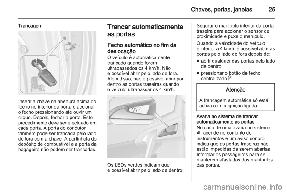 OPEL MERIVA 2011  Manual de Instruções (in Portugues) 