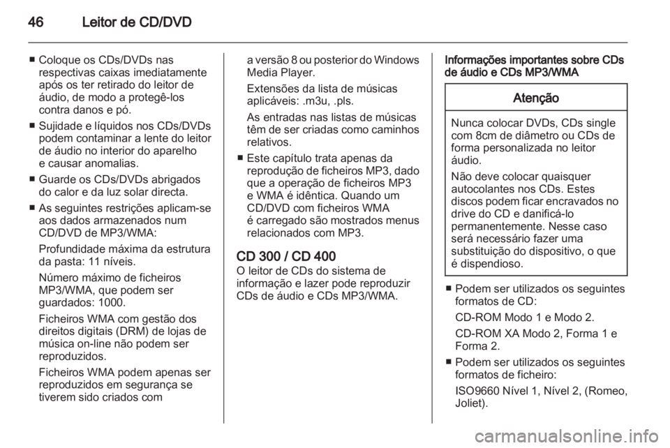 OPEL MERIVA 2011.25 Manual de Informação e Lazer (in Portugues) OPEL MERIVA 2011.25 Manual de Informação e Lazer (in Portugues)