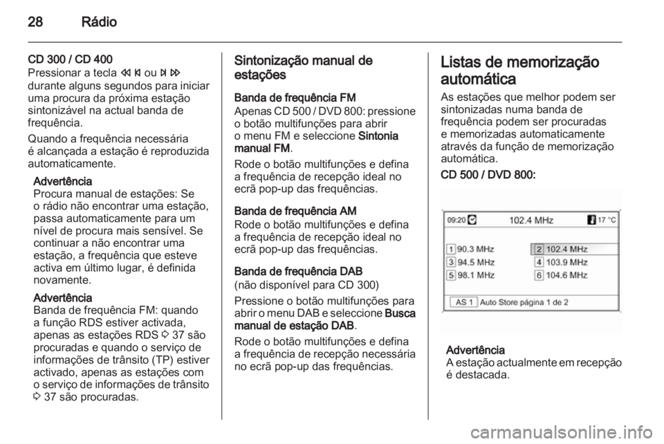 OPEL MERIVA 2011.5  Manual de Informação e Lazer (in Portugues) 