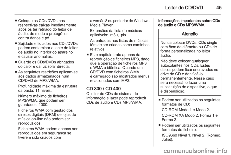 OPEL MERIVA 2011.5  Manual de Informação e Lazer (in Portugues) 