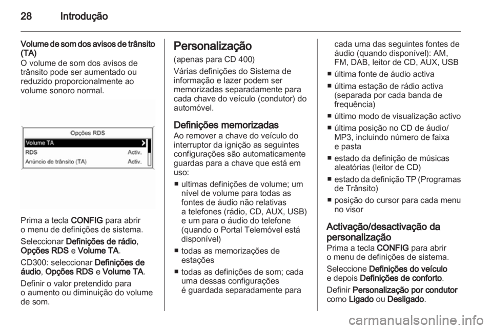 OPEL MERIVA 2012 Manual de Informação e Lazer (in Portugues) OPEL MERIVA 2012 Manual de Informação e Lazer (in Portugues)