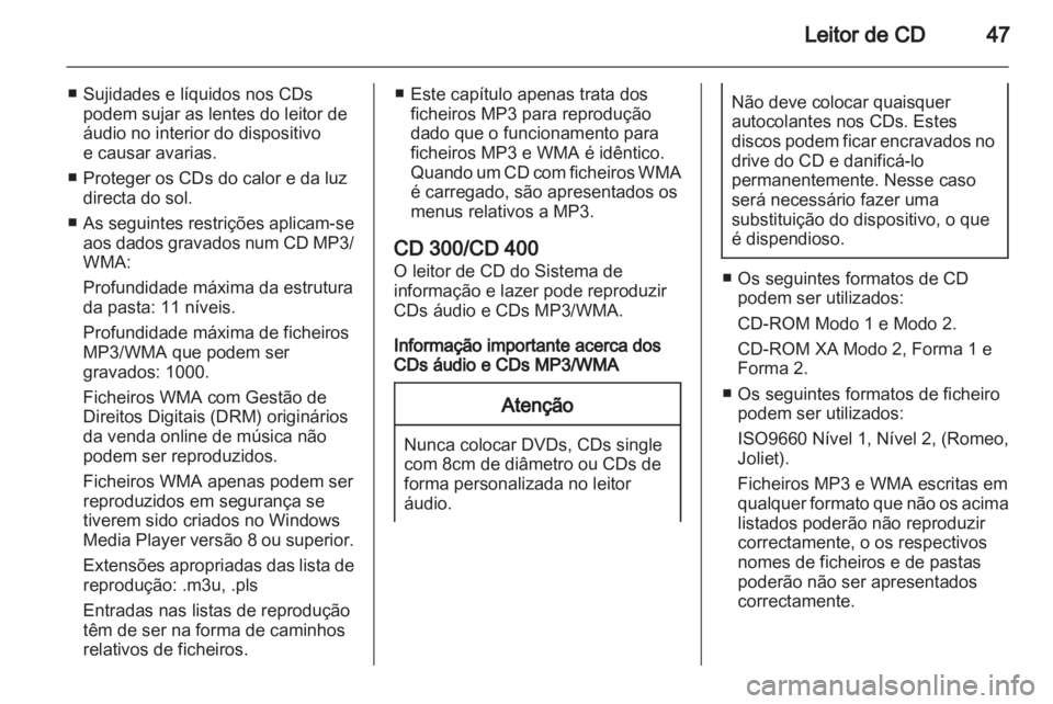 OPEL MERIVA 2012 Manual de Informação e Lazer (in Portugues) OPEL MERIVA 2012 Manual de Informação e Lazer (in Portugues)