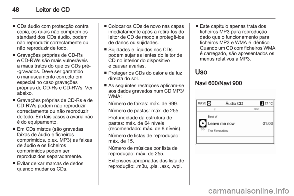 OPEL MERIVA 2012 Manual de Informação e Lazer (in Portugues) OPEL MERIVA 2012 Manual de Informação e Lazer (in Portugues)