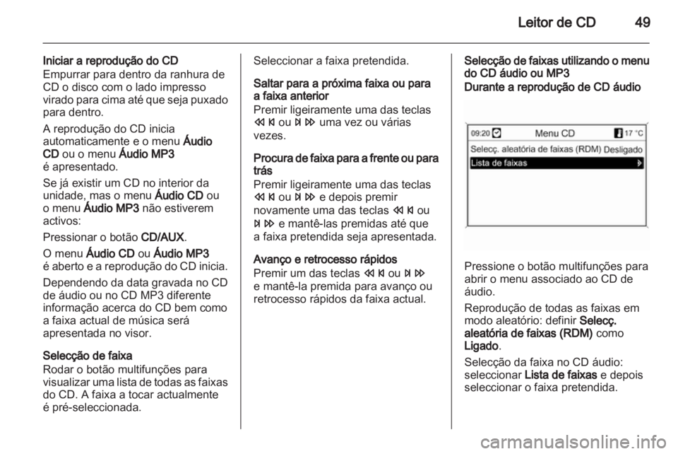 OPEL MERIVA 2012 Manual de Informação e Lazer (in Portugues) OPEL MERIVA 2012 Manual de Informação e Lazer (in Portugues)