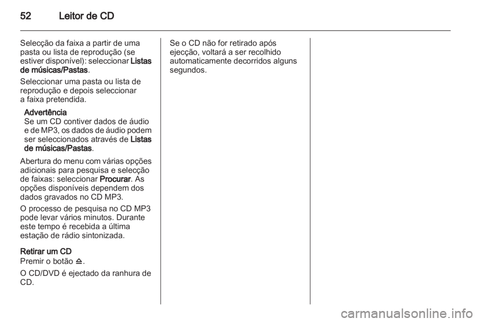 OPEL MERIVA 2012 Manual de Informação e Lazer (in Portugues) OPEL MERIVA 2012 Manual de Informação e Lazer (in Portugues)