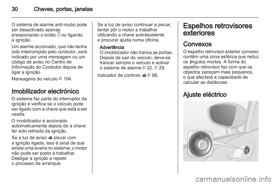 OPEL MERIVA 2012 Manual de Instruções (in Portugues) OPEL MERIVA 2012 Manual de Instruções (in Portugues)