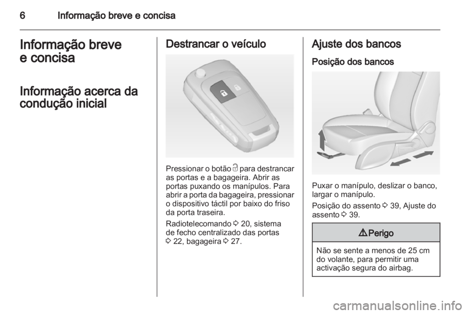 OPEL MERIVA 2012  Manual de Instruções (in Portugues) 