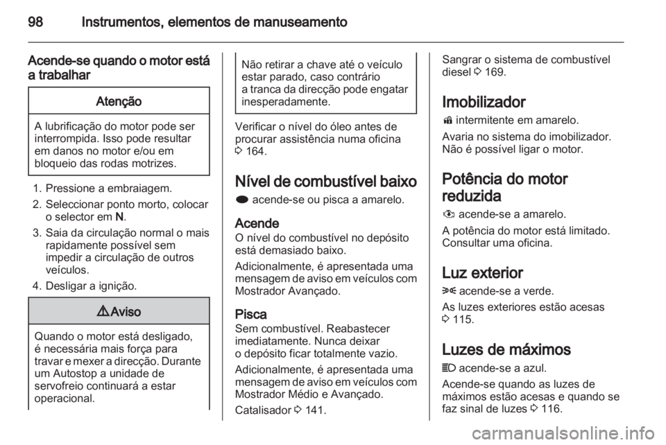 OPEL MERIVA 2012 Manual de Instruções (in Portugues) OPEL MERIVA 2012 Manual de Instruções (in Portugues)