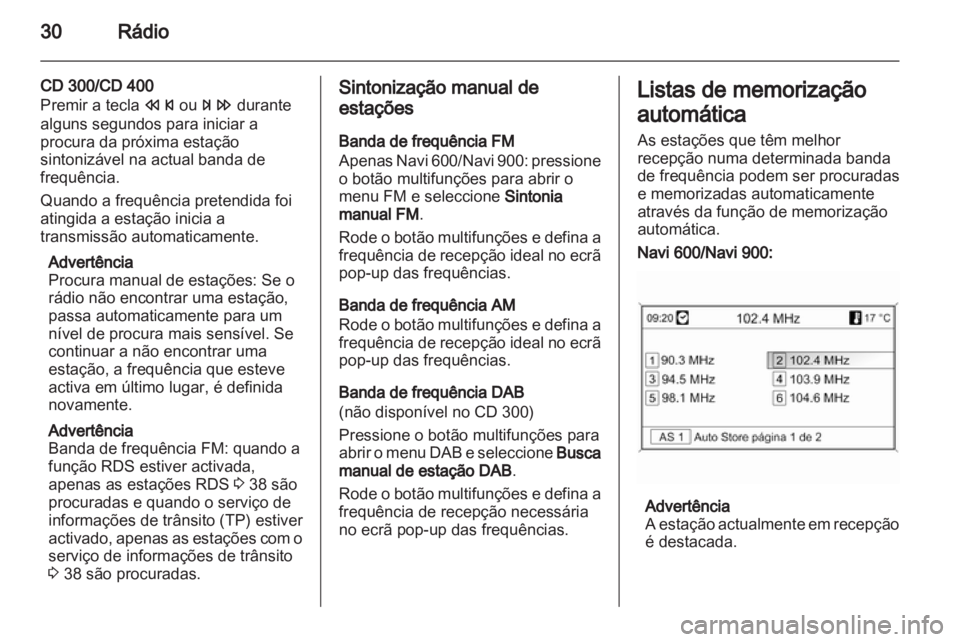 OPEL MERIVA 2012.5  Manual de Informação e Lazer (in Portugues) 