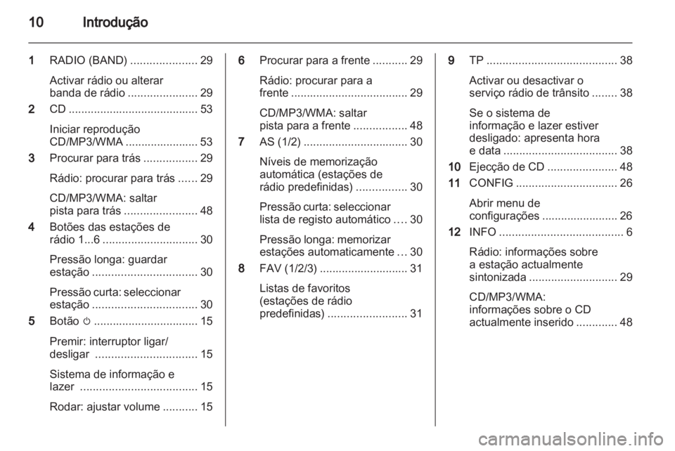 OPEL MERIVA 2012.5  Manual de Informação e Lazer (in Portugues) 