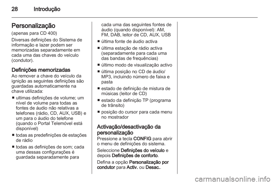 OPEL MERIVA 2013 Manual de Informação e Lazer (in Portugues) OPEL MERIVA 2013 Manual de Informação e Lazer (in Portugues)