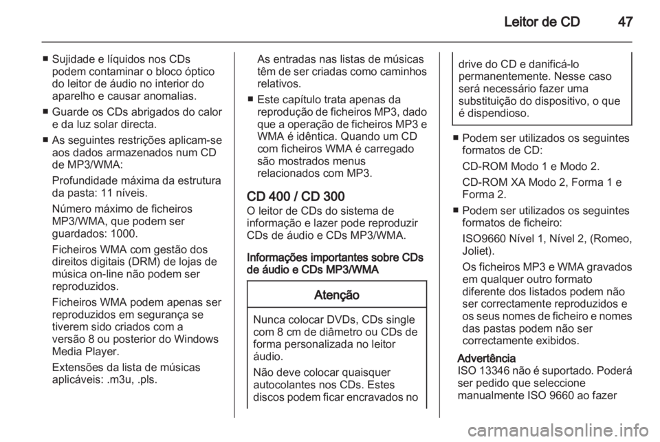 OPEL MERIVA 2013 Manual de Informação e Lazer (in Portugues) OPEL MERIVA 2013 Manual de Informação e Lazer (in Portugues)