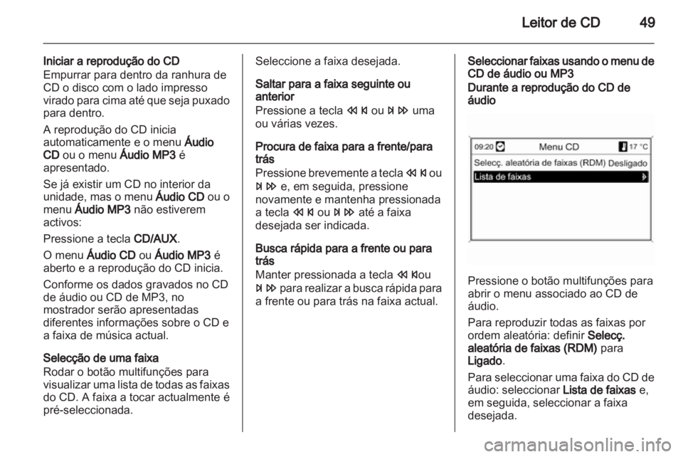 OPEL MERIVA 2013 Manual de Informação e Lazer (in Portugues) OPEL MERIVA 2013 Manual de Informação e Lazer (in Portugues)