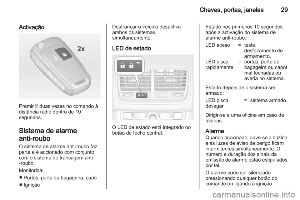 OPEL MERIVA 2013  Manual de Instruções (in Portugues) 