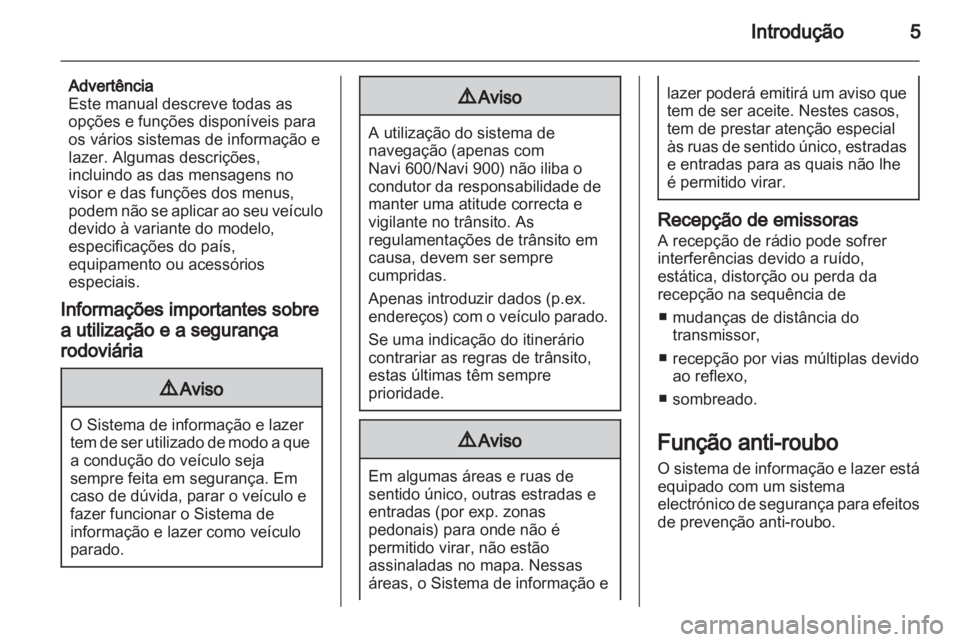 OPEL MERIVA 2013.5  Manual de Informação e Lazer (in Portugues) 