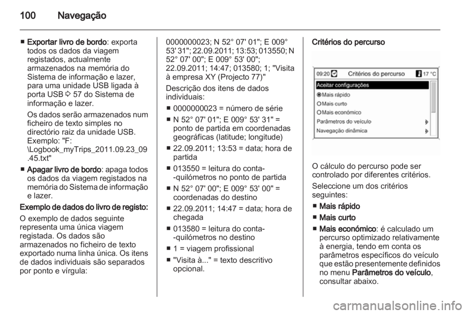OPEL MERIVA 2013.5  Manual de Informação e Lazer (in Portugues) 