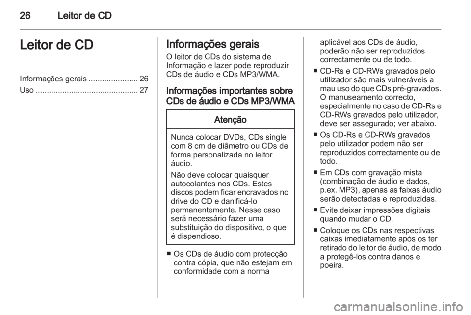 OPEL MOKKA 2013  Manual de Informação e Lazer (in Portugues) 