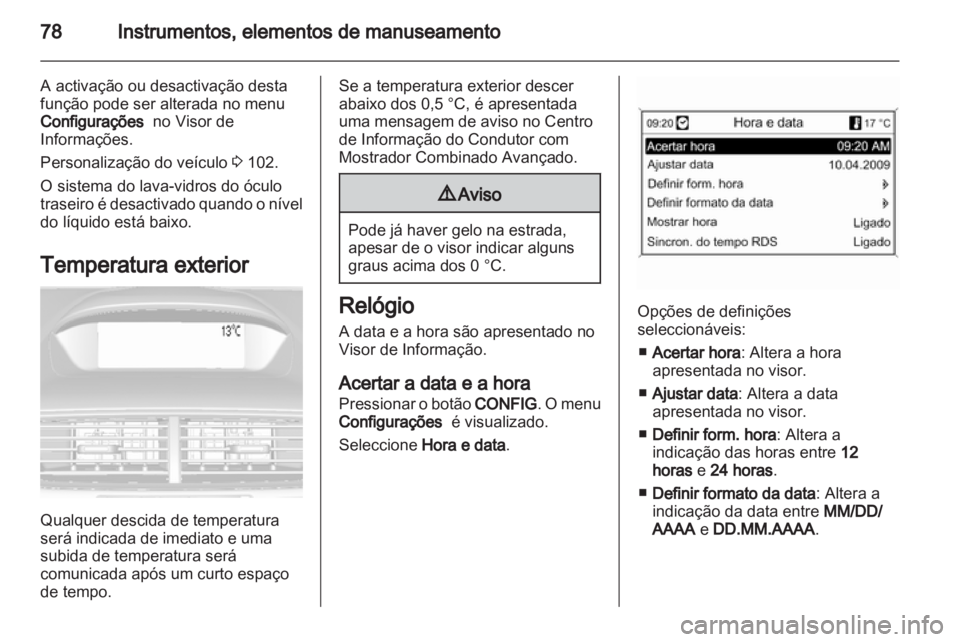 OPEL MOKKA 2013  Manual de Instruções (in Portugues) 